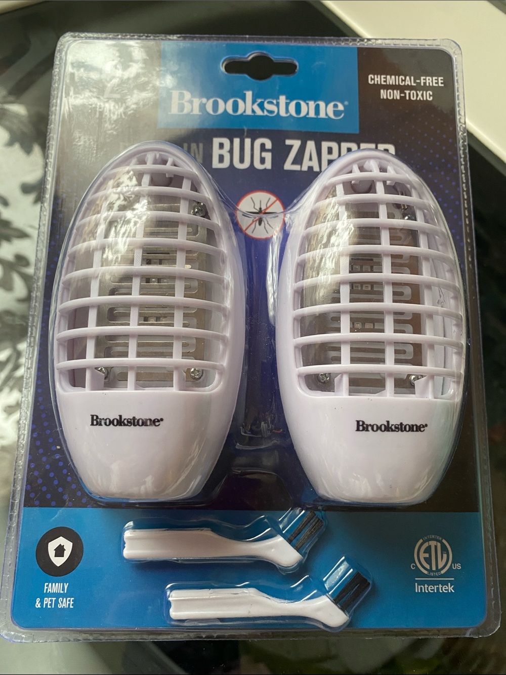 Brookstone White Twin Pack Plug-In Bug Zappers